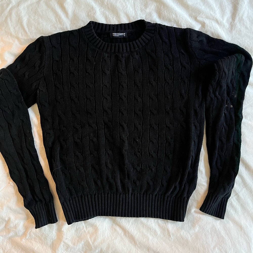 American Apparel Cable knit sweater